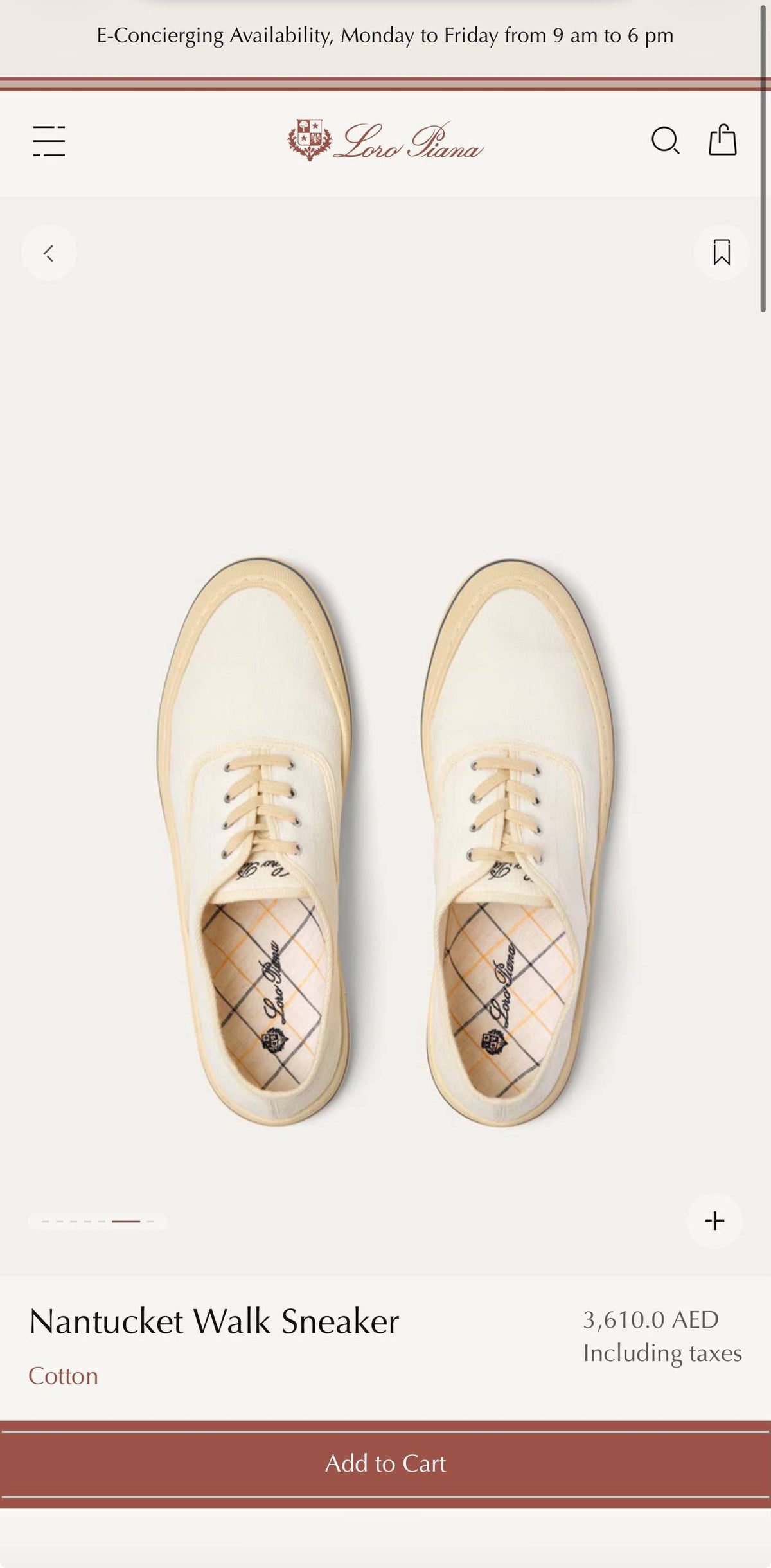 Loro Piana Sneakers - White, Navy