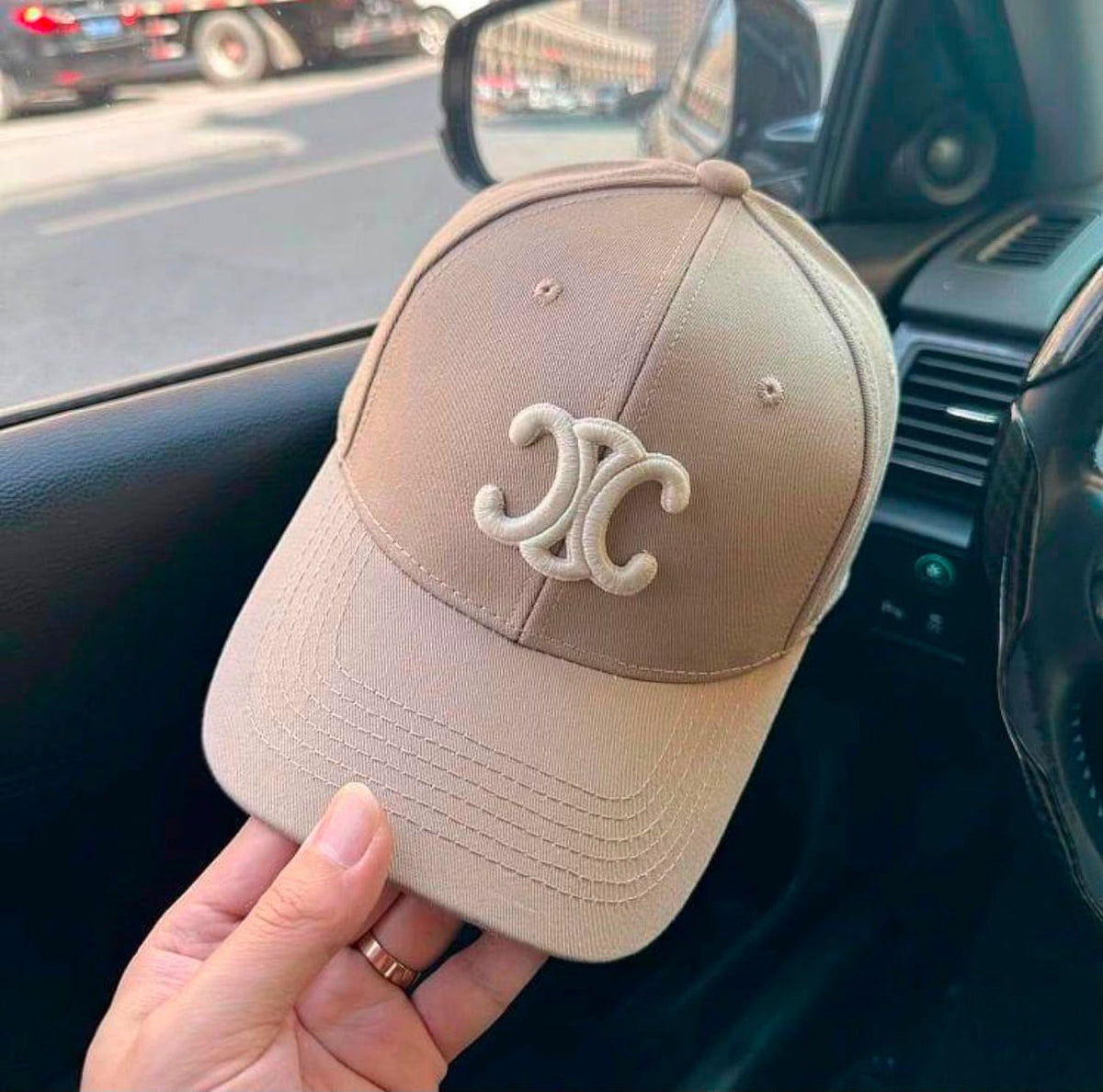 Celine Emblem Cap - Beige