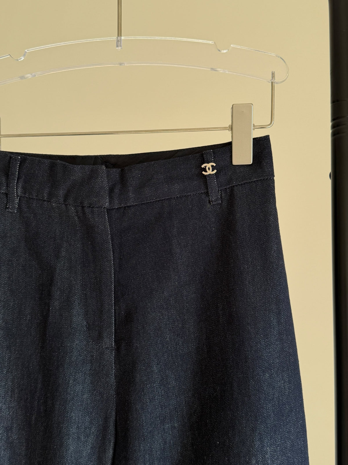 Chanel Wide-Leg Jeans Pants - Blue