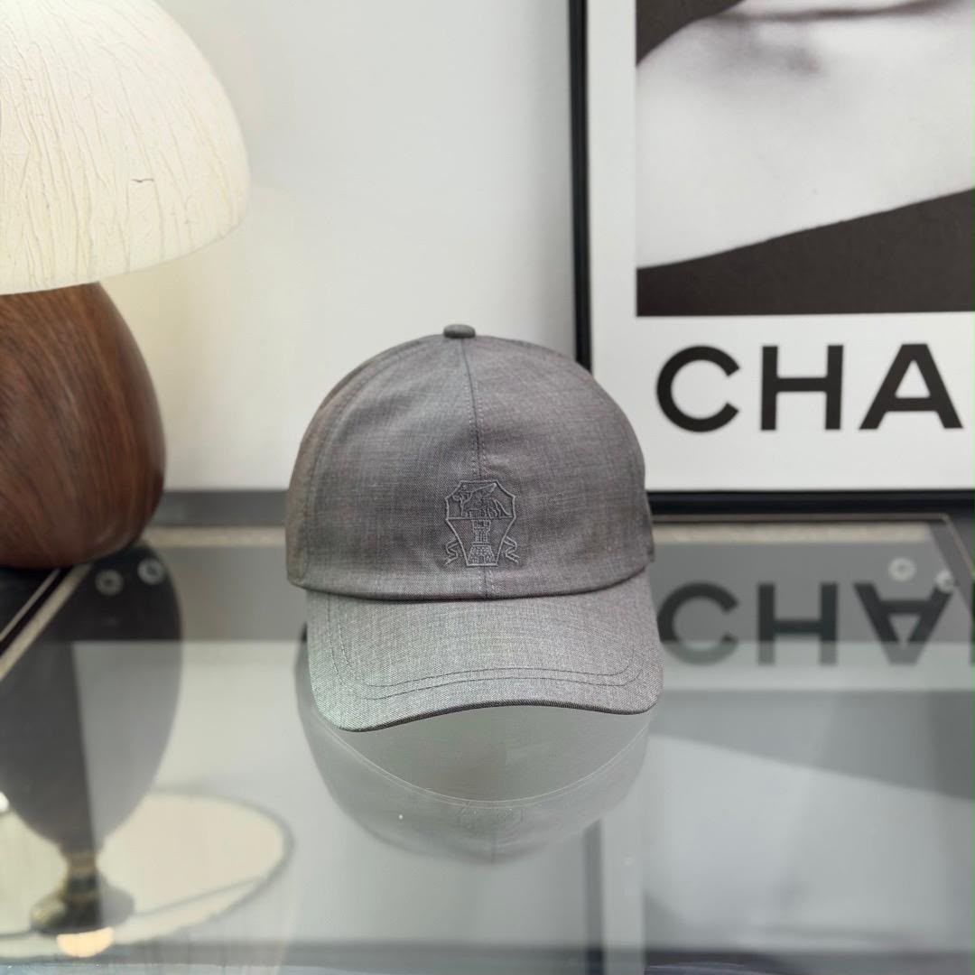 Brunello Cucinelli Cap - Grey