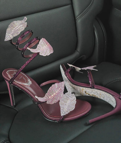 René Caovilla Heels - Burgundy
