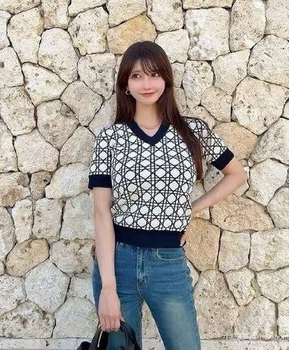 Dior Knitted T-Shirt - Black