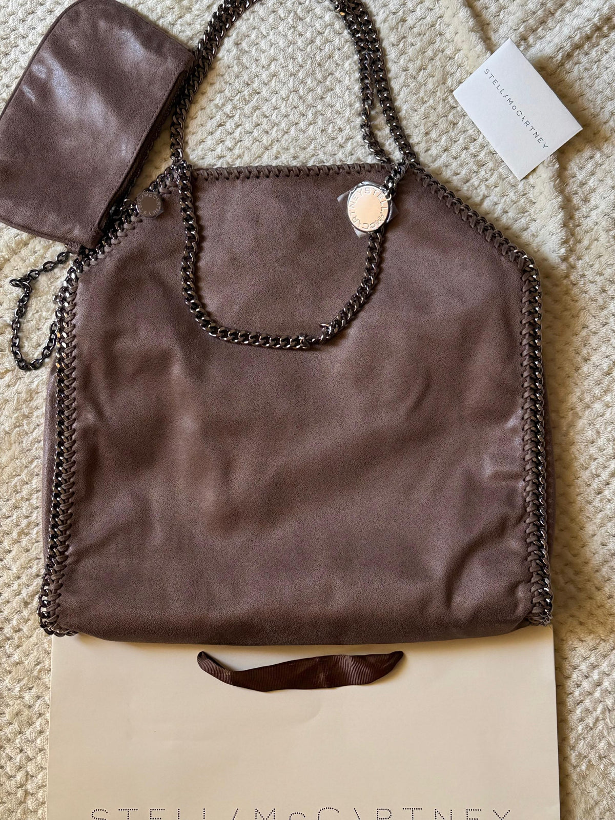Stella McCartney Tote Bag - Brown Suede