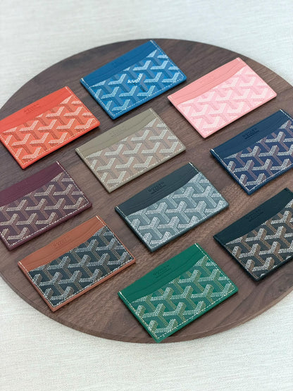 Goyard Card Holder - Burgundy