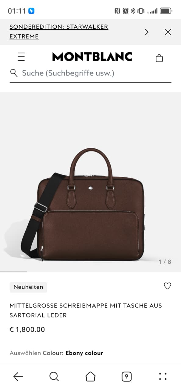 Montblanc Laptop Bag - Brown