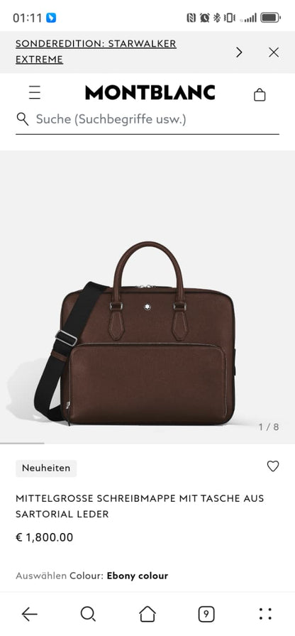 Montblanc Laptop Bag - Brown