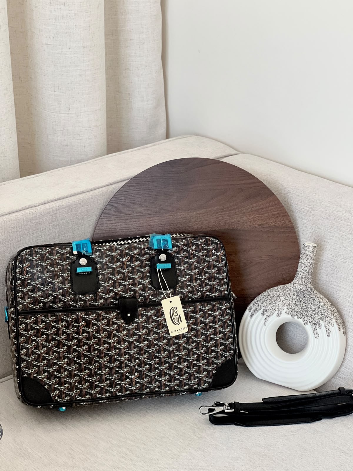 Goyard Laptop Bag - Black