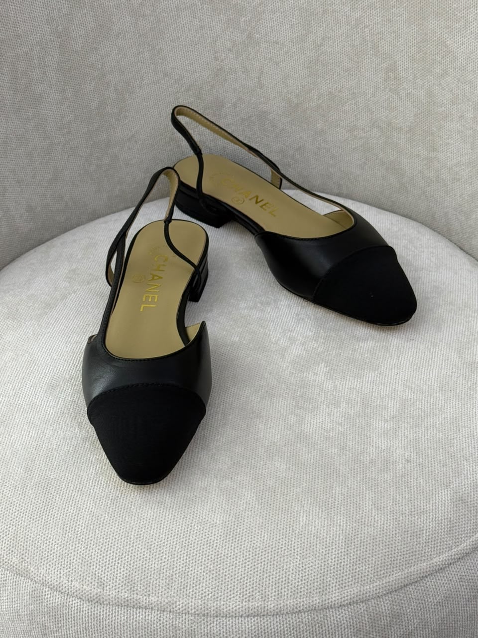 Chanel Heels Slingback - Black
