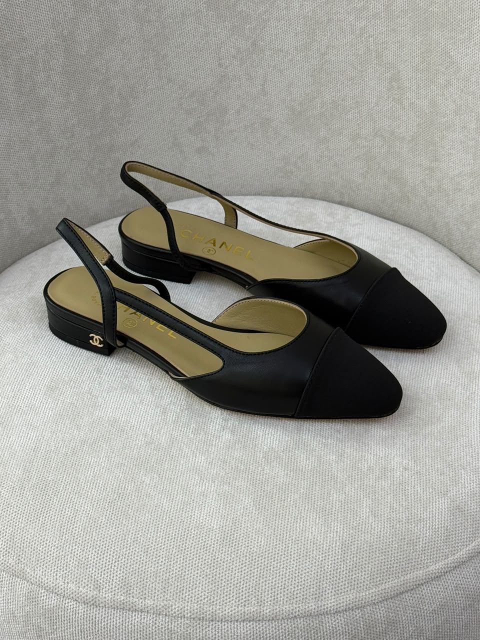Chanel Heels Slingback - Black