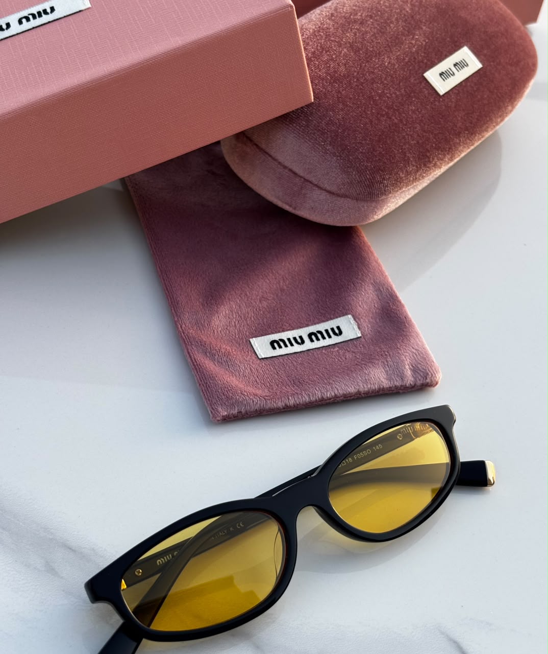 Miu Miu Sunglasses - Black & Yellow