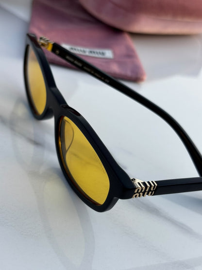 Miu Miu Sunglasses - Black & Yellow
