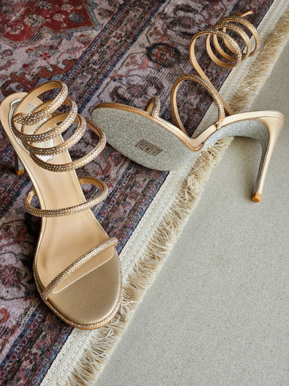 René Caovilla Heels - Gold