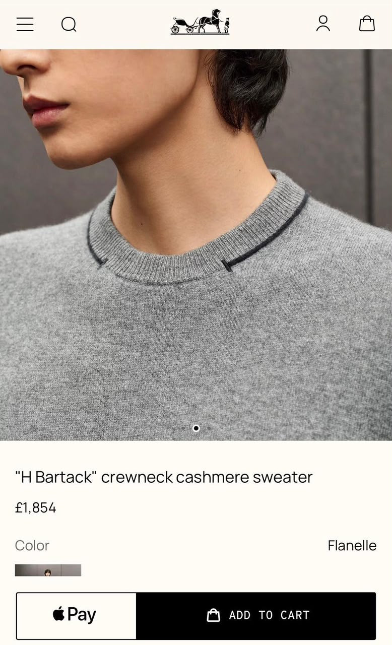 Hermes Sweater - Light Grey