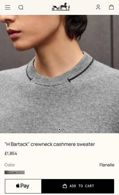 Hermes Sweater - Light Grey