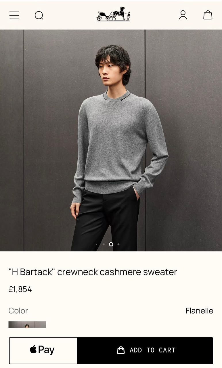 Hermes Sweater - Light Grey