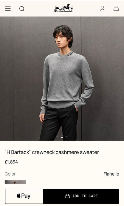 Hermes Sweater - Light Grey