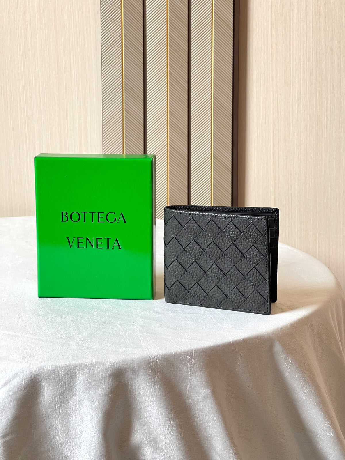 Bottega Veneta Wallet - Black Embossed