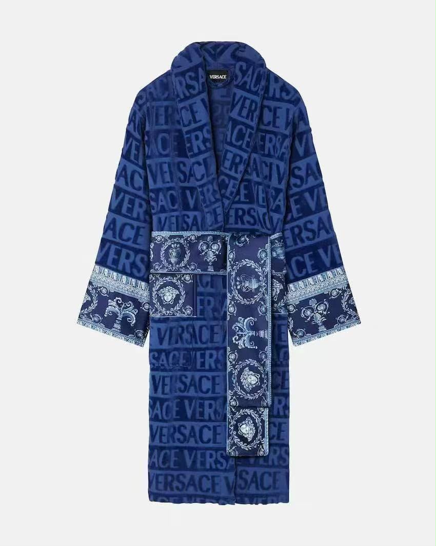 Versace Bathrobe - Blue, Green
