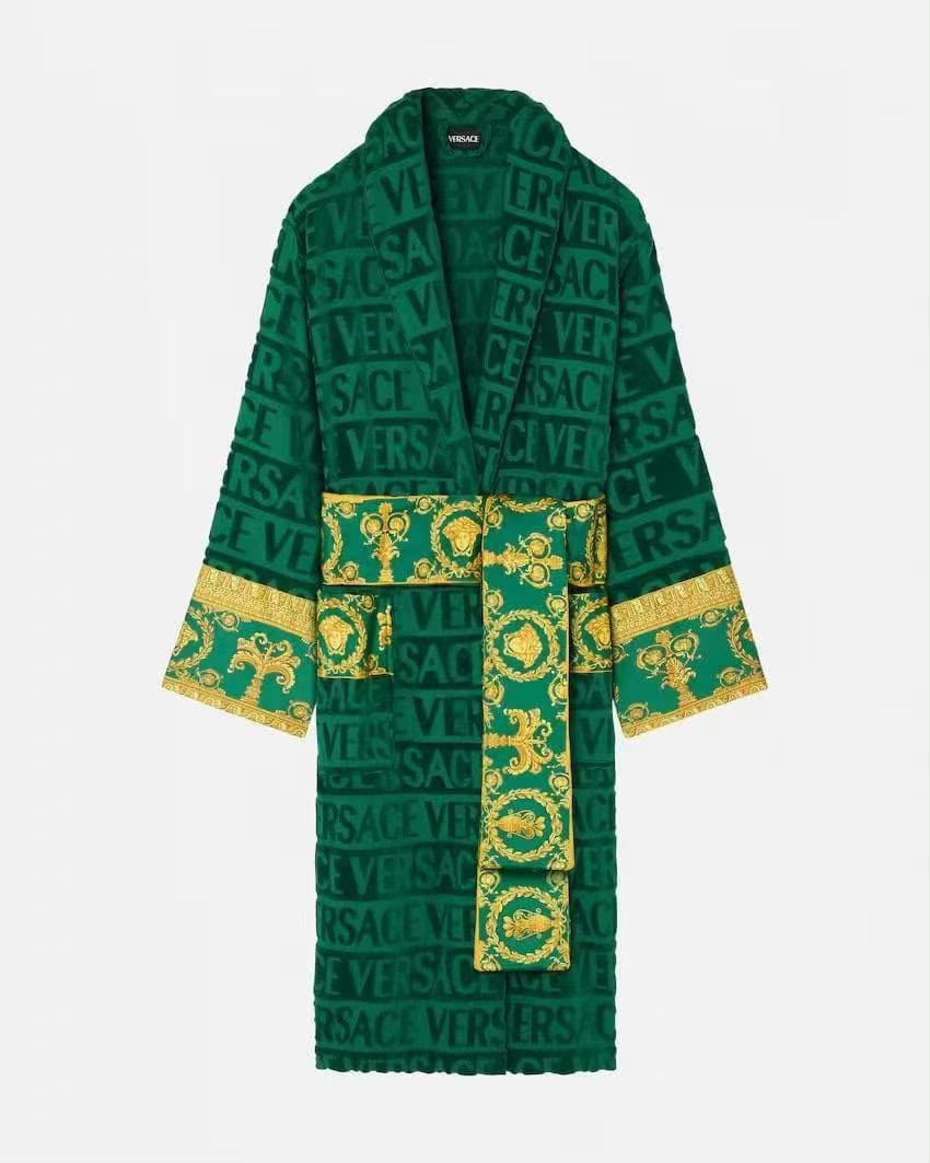 Versace Bathrobe - Blue, Green