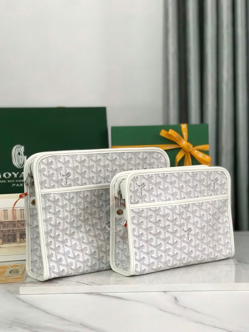 Goyard Clutch - White