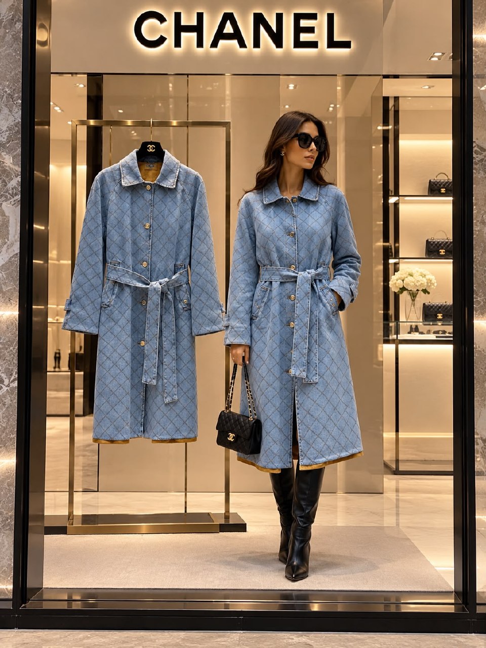 Chanel Coat - Light Blue