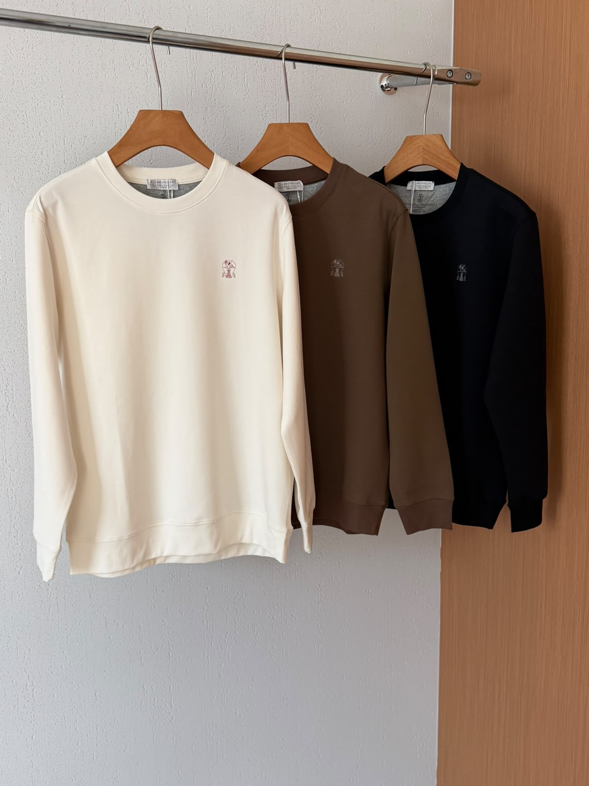 Brunello Cucinelli Sweatshirt - White, Brown, Black