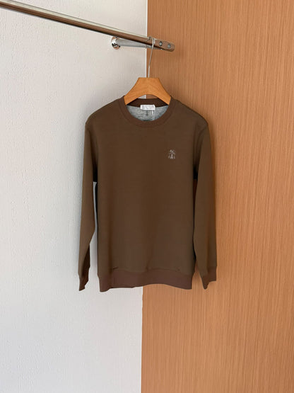 Brunello Cucinelli Sweatshirt - White, Brown, Black