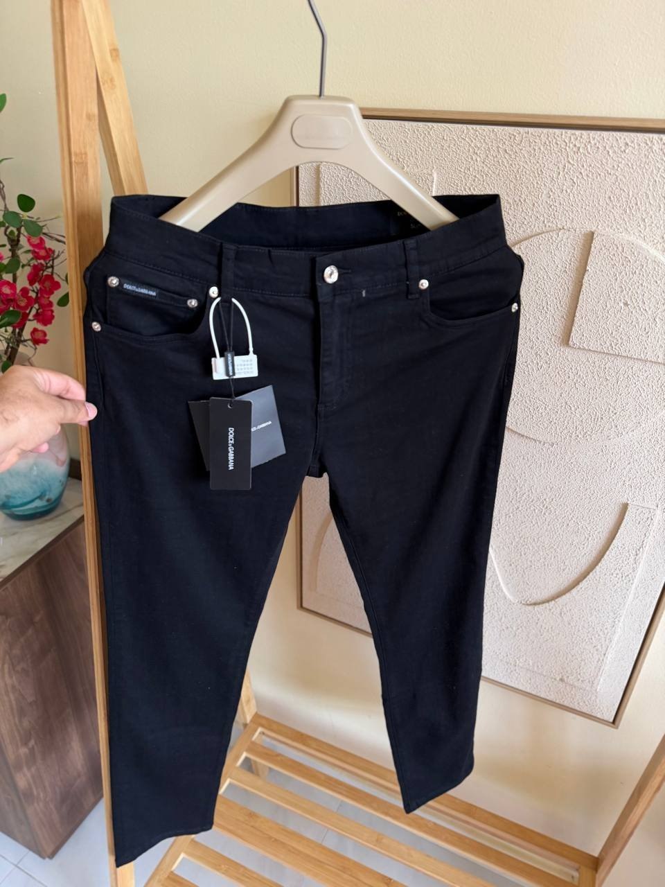 Dolce & Gabbana Five-Pocket Jeans Pants - Black
