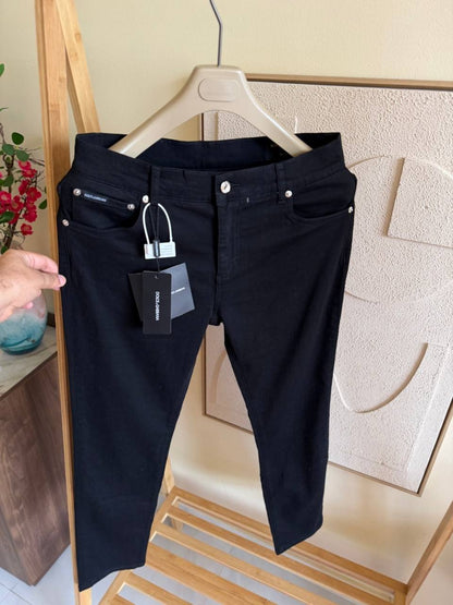 Dolce & Gabbana Five-Pocket Jeans Pants - Black
