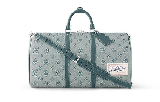 Louis Vuitton Travel Bag Label Patch - Grey Monogram