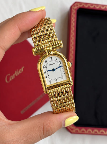 Cartier Watch - Silver & White, Gold & White