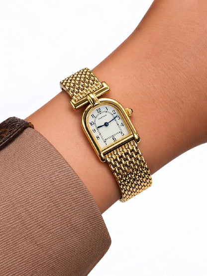 Cartier Watch - Silver & White, Gold & White