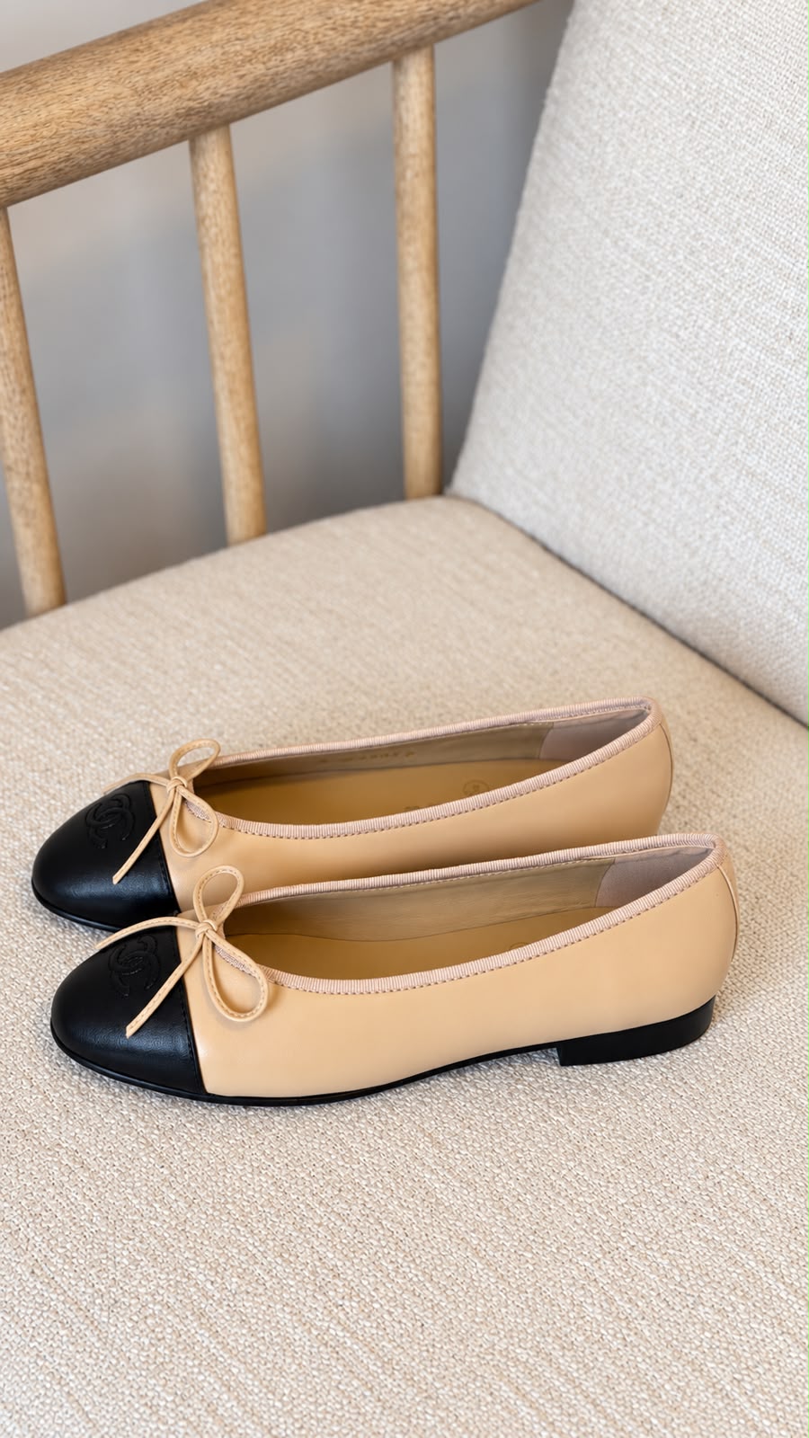 Chanel Ballerina - Black, Beige & Black, Beige