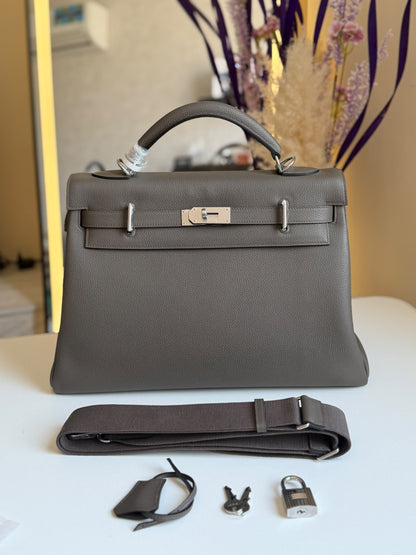 Hermes Handbag - Dark Grey