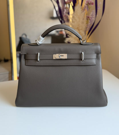Hermes Handbag - Dark Grey