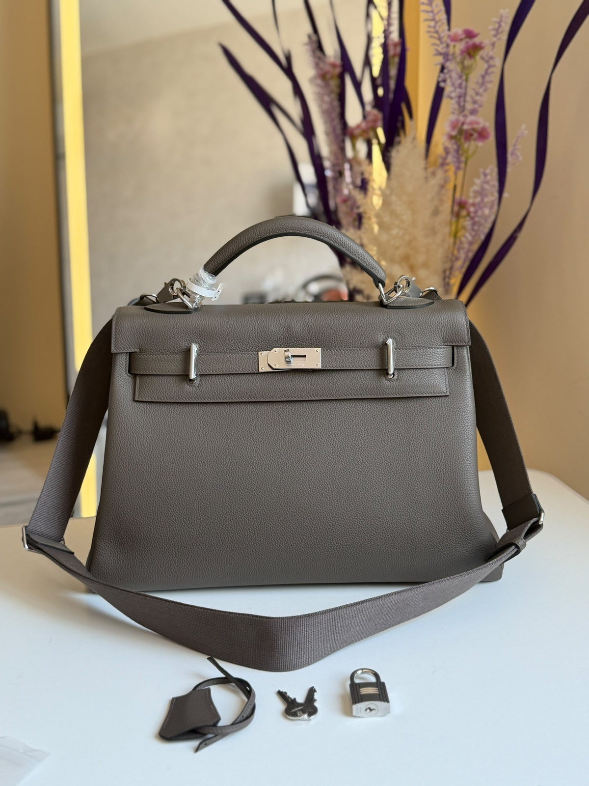 Hermes Handbag - Dark Grey