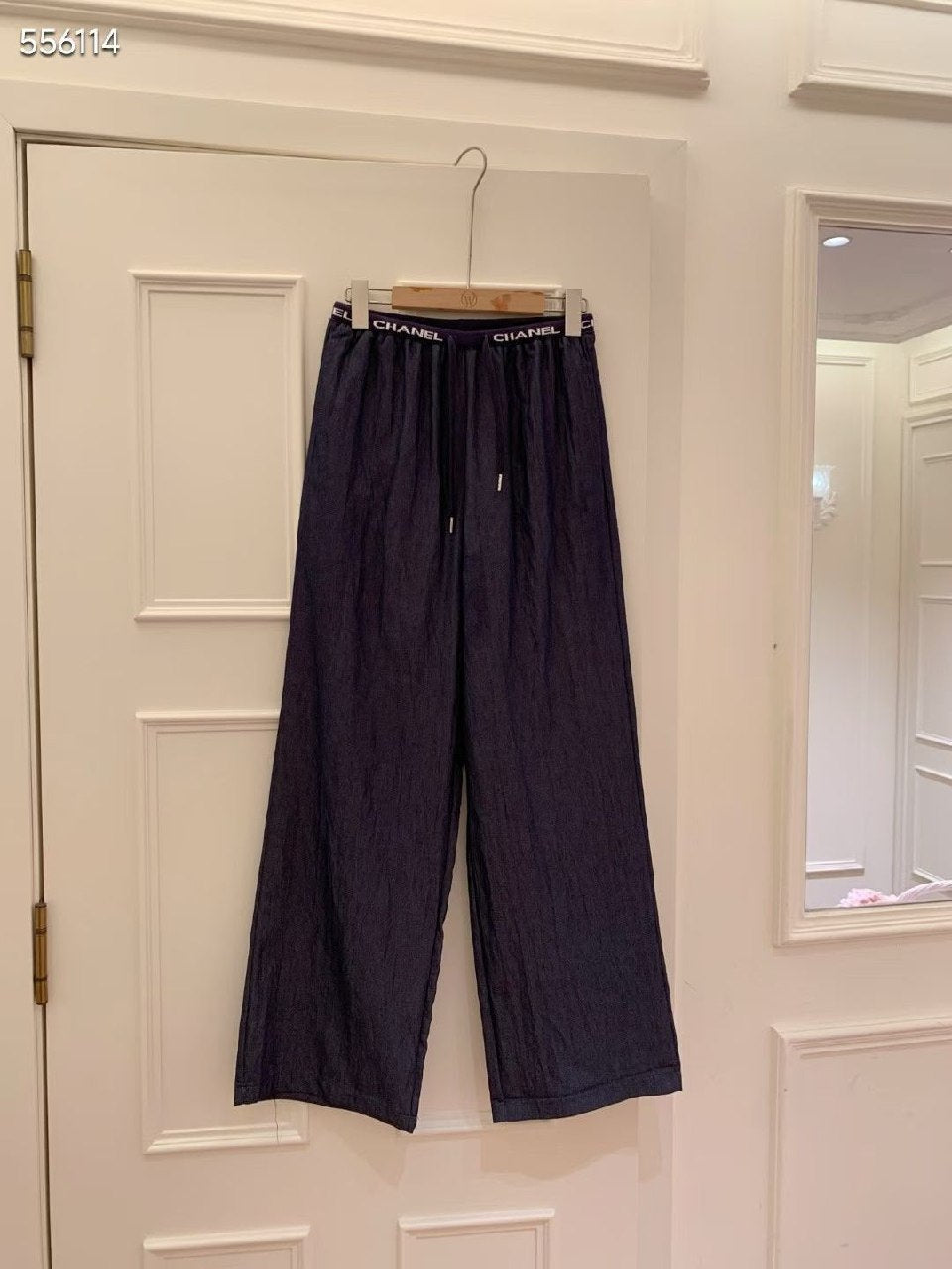 Chanel Wide-Leg Pants - Navy