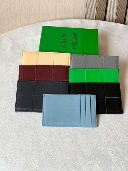 Bottega Veneta Card Holder - Grey, Burgundy, Light Blue, Green, Beige, Black, Dark Grey
