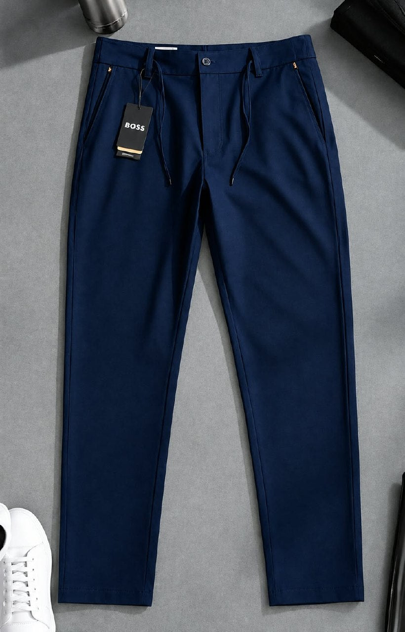 BOSS Drawstring Pants - Navy