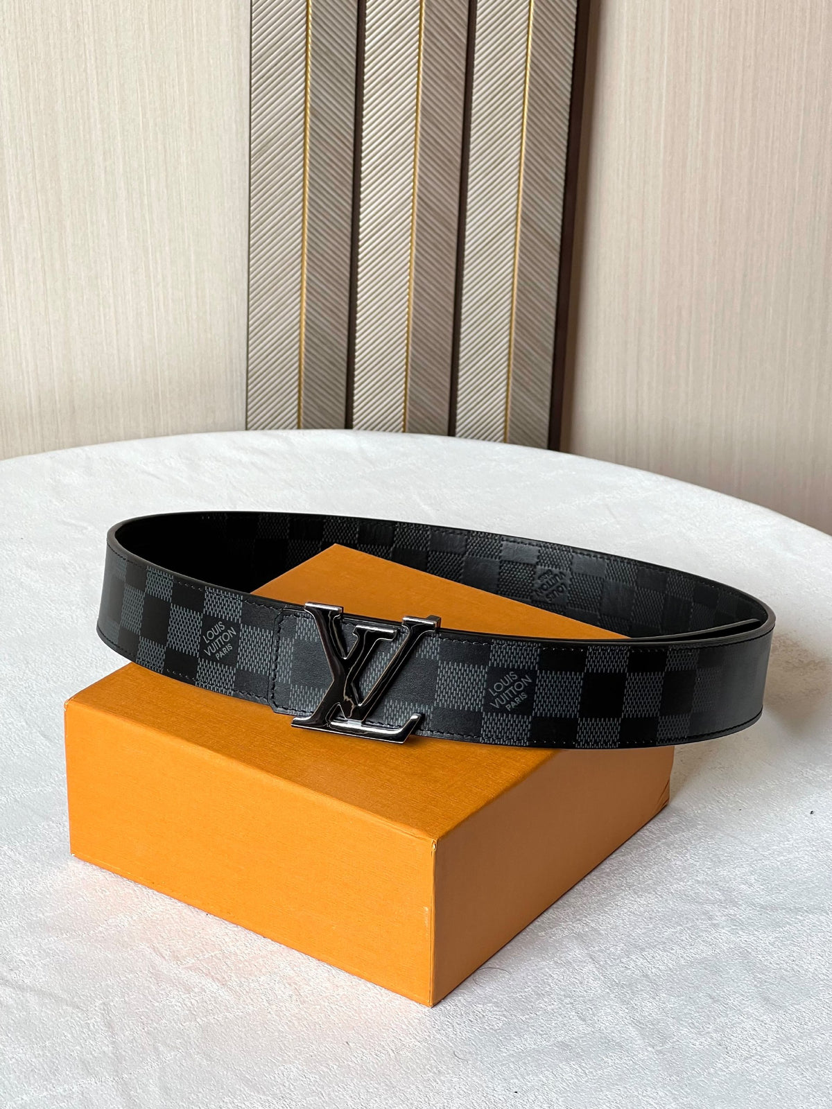 Louis Vuitton Checkerboard Belt - Black