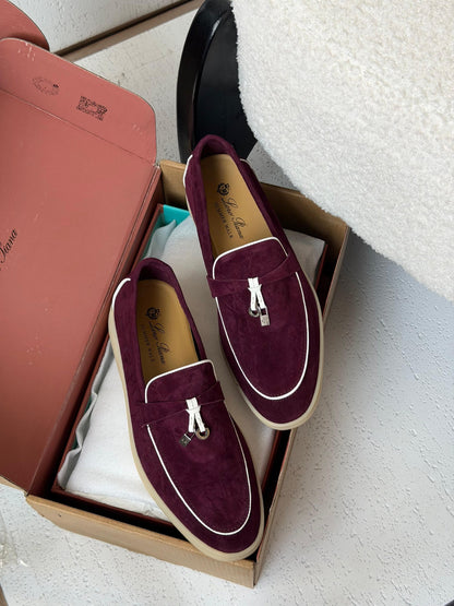Loro Piana Loafers - Burgundy