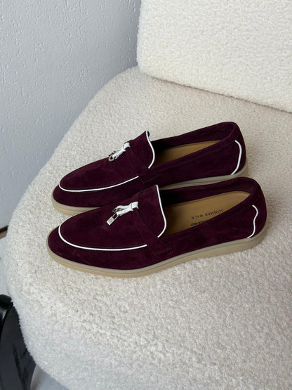 Loro Piana Loafers - Burgundy
