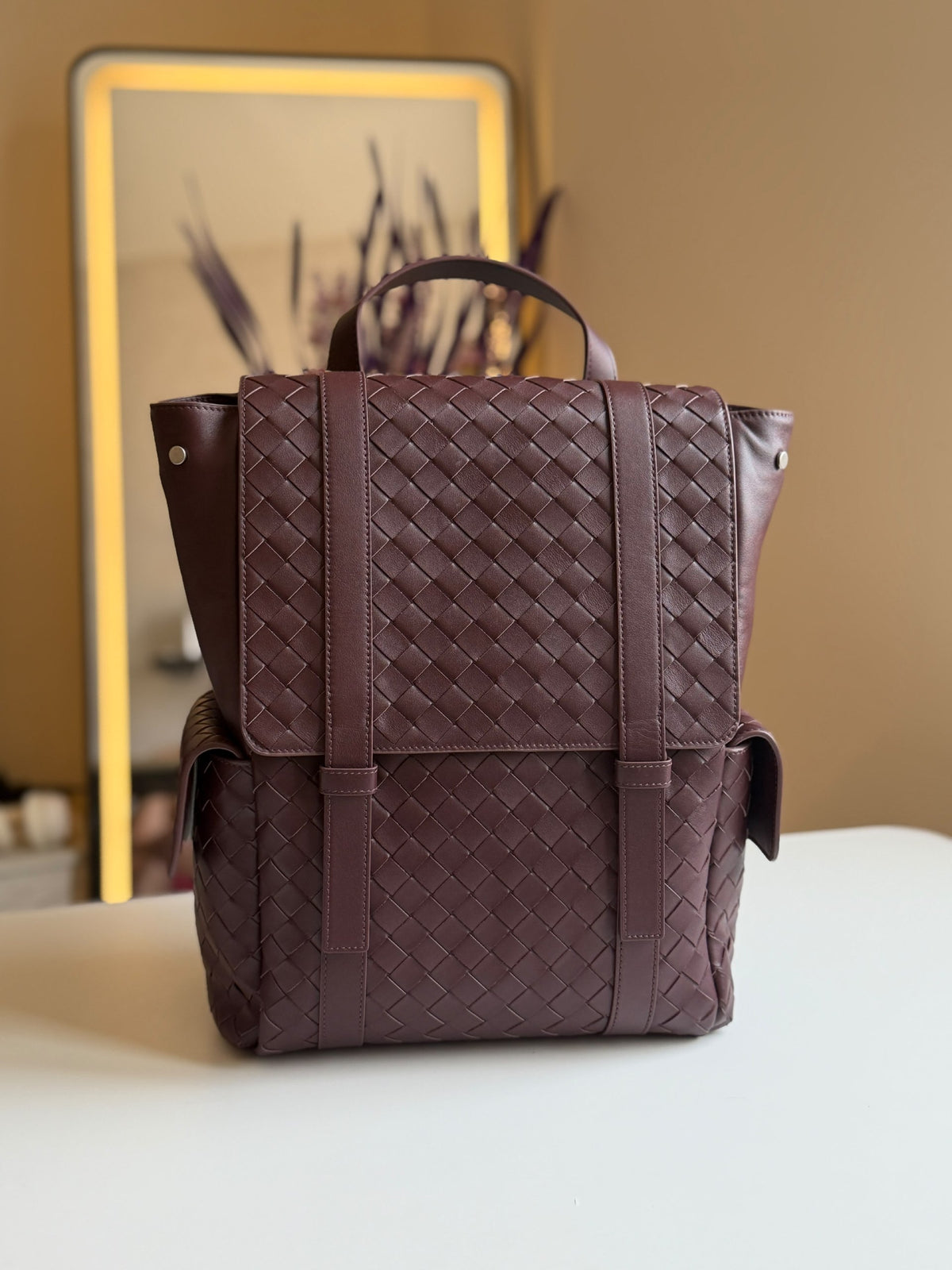 Bottega Veneta Backpack - Burgundy