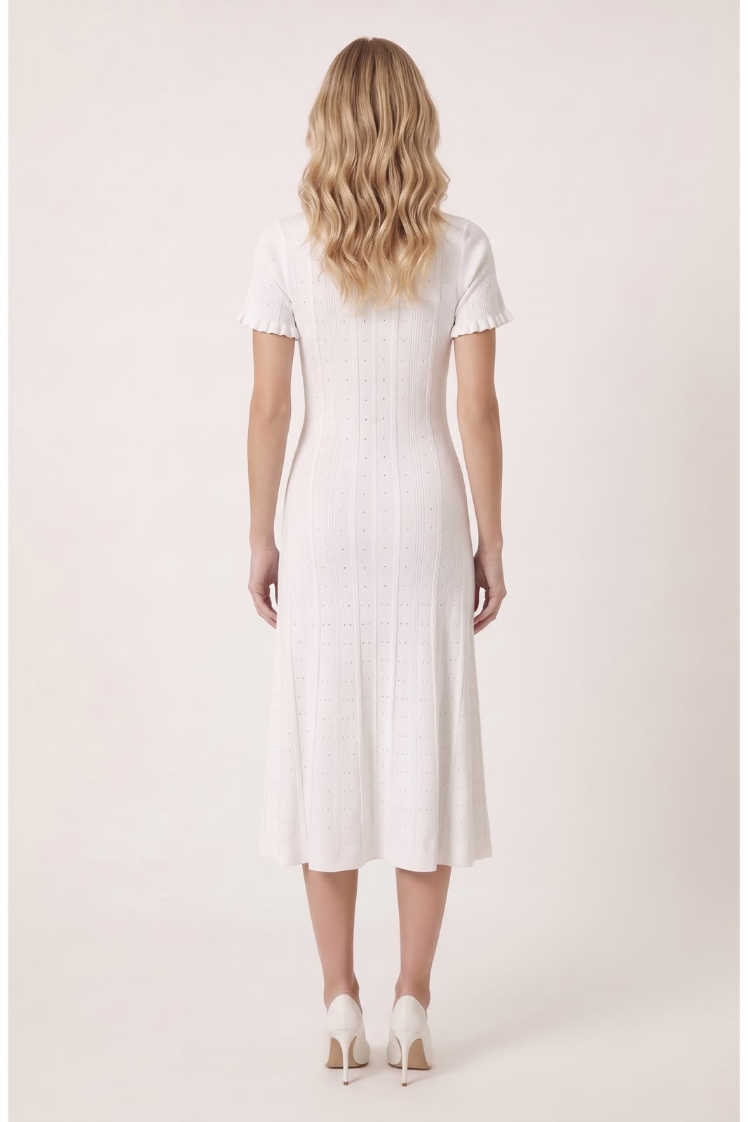 Sandro Flap-Pocket Dress - White