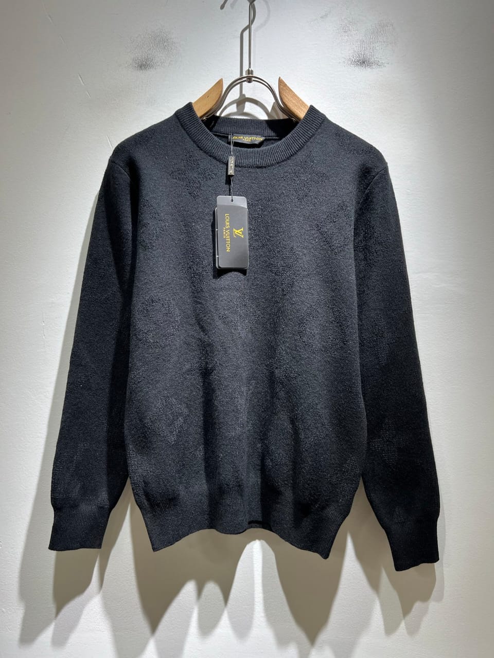 Louis Vuitton Plain Crewneck Sweater - Dark Grey