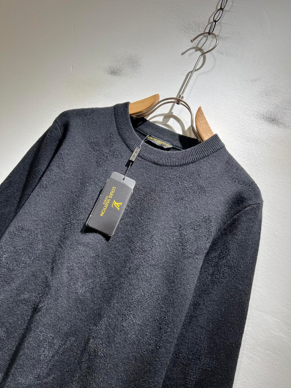 Louis Vuitton Plain Crewneck Sweater - Dark Grey
