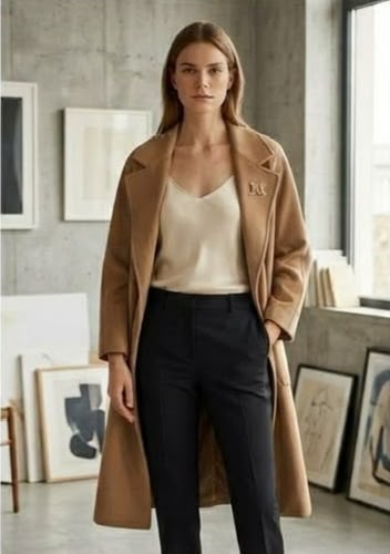 Max Mara Belted Coat - Beige