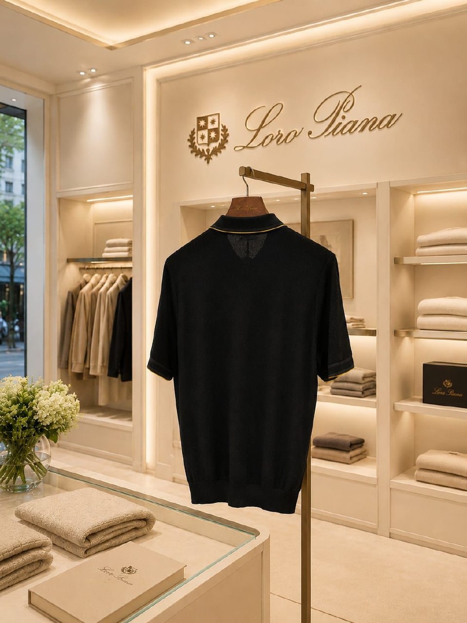 Loro Piana Polo Shirt - Black
