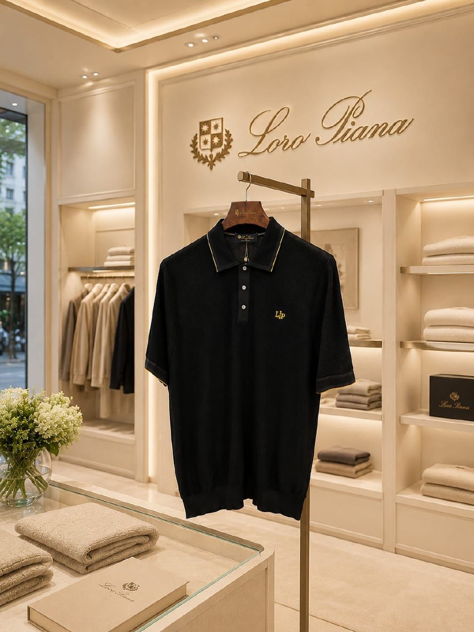 Loro Piana Polo Shirt - Black
