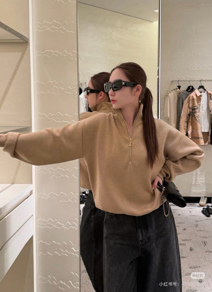 Chanel Polo Sweater - Beige, Black